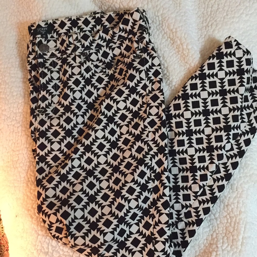 J. Crew factory geometric jeans